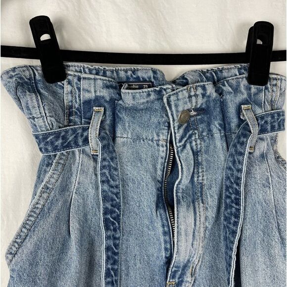 Abercrombie & Fitch High Rise Paper Bag Mom Jeans - Women’s 25 - Picture 4 of 8